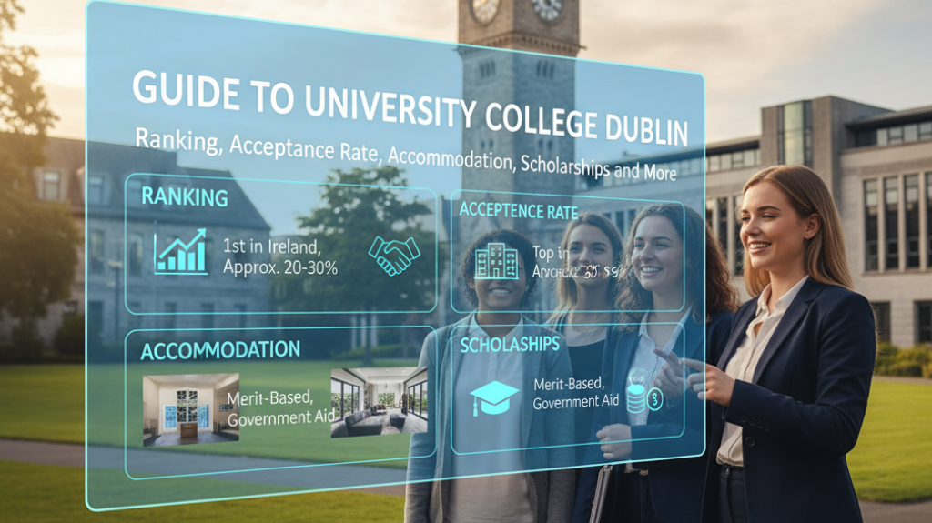 Guide to University College Dublin – Ranking, Acceptance Rate, Accommodation, Scholarships and More