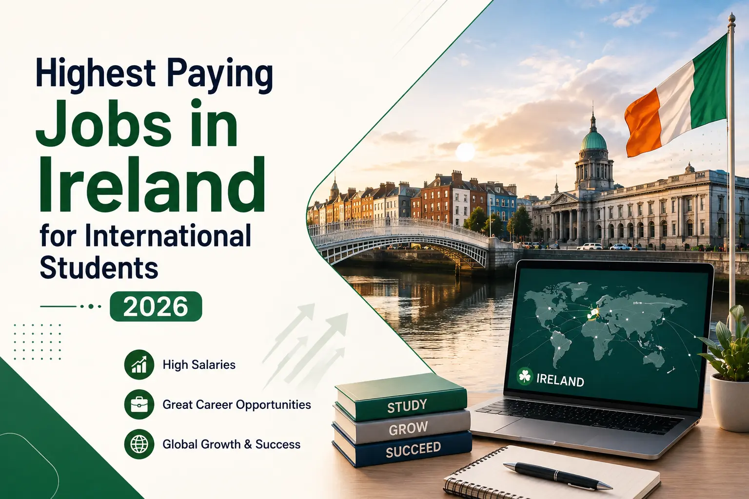 Highest Paying Jobs in Ireland for International Students 2026