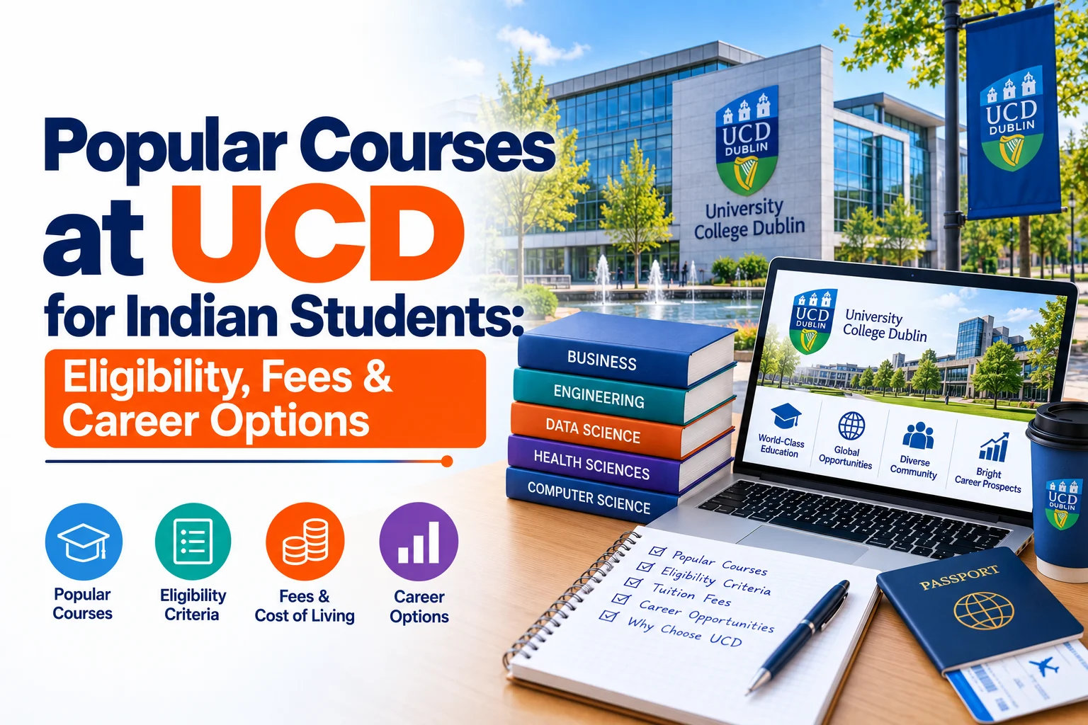 Popular Courses at UCD for Indian Students Eligibility, Fees & Career Options